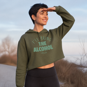 I'll bring the Alcohol Cropped Hoodie — lifestyle hero
