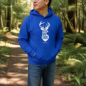 Best Buckin' Dad Graphic Hoodie — lifestyle hero
