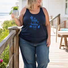 The Beach Is My Happy Place Tank Top — lifestyle hero
