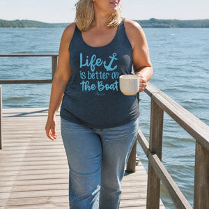 Life Is Better On The Boat Tank Top lifestyle hero