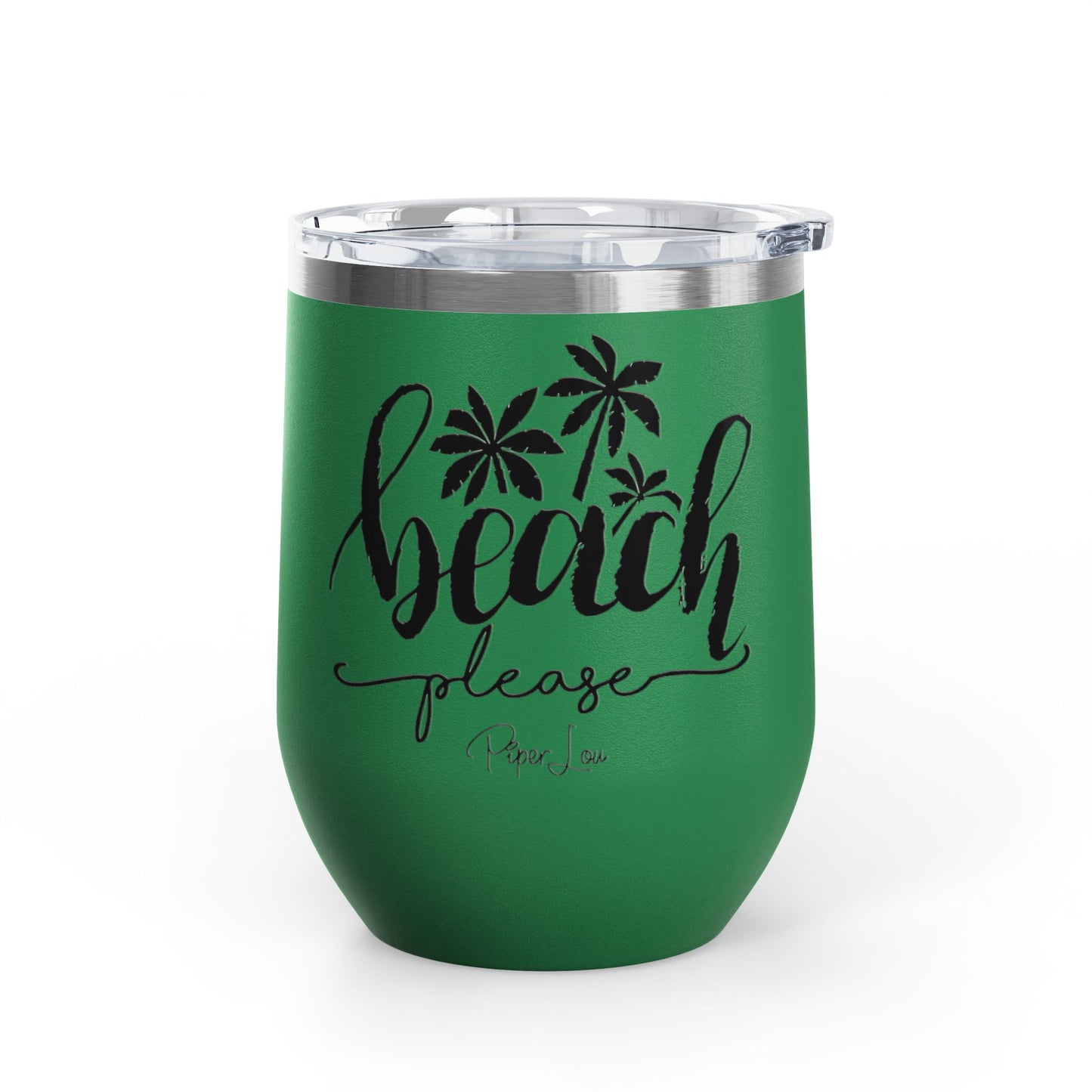 Beach Please 12oz Premium Insulated Tumbler