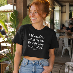 My Job Description Cropped Boxy Tee — lifestyle hero