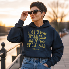 Live Like Rose Graphic Hoodie — lifestyle hero