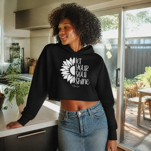 Let Your Soul Shine Cropped Hoodie — lifestyle hero
