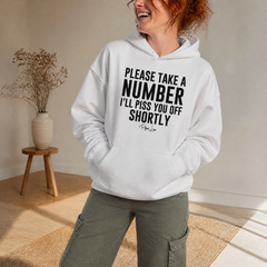 Please Take A Number Graphic Hoodie — lifestyle hero
