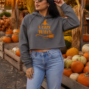 Crazy Witch Cropped Hoodie — lifestyle hero