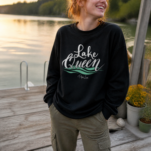 Lake Queen Graphic Crewneck Sweatshirt — lifestyle hero