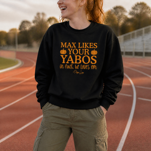 Max Likes Your Yabos Graphic Crewneck Sweatshirt — lifestyle hero