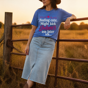 Feeling Cute Might Kick Jolene's Ass Later Classic Tee — lifestyle hero