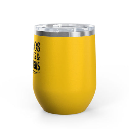 Tattoos Pretty Eyes & Thick Thighs 12oz Premium Insulated Tumbler