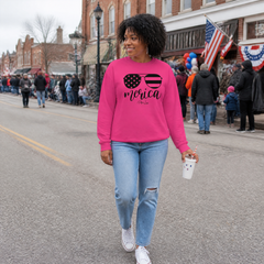Merica Graphic Crewneck Sweatshirt lifestyle