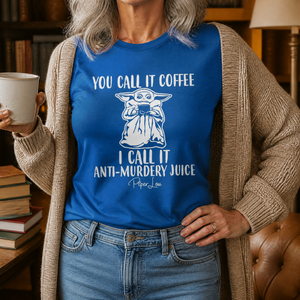 Anti Murdery Juice Premium Tee — lifestyle hero