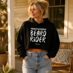 Professional Beard Rider Cropped Hoodie — lifestyle hero