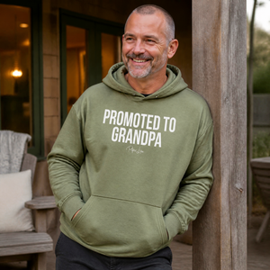 Promoted To Grandpa Graphic Hoodie — lifestyle hero