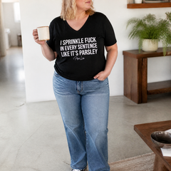I Sprinkle Fuck Women's Graphic V-Neck — lifestyle hero