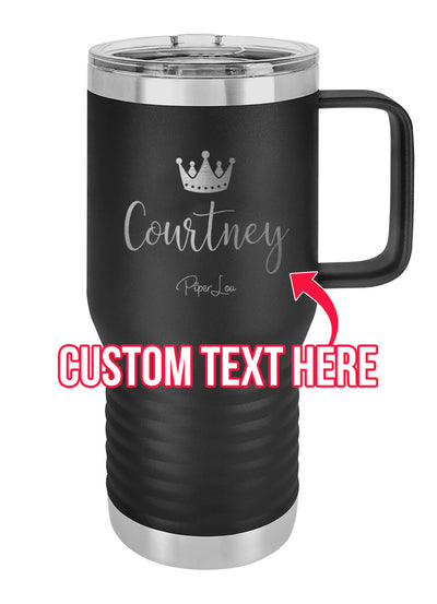Custom Name Crown Travel Mug
