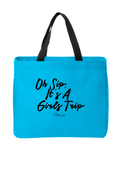 Oh Sip, Its a Girls Trip Tote Bags