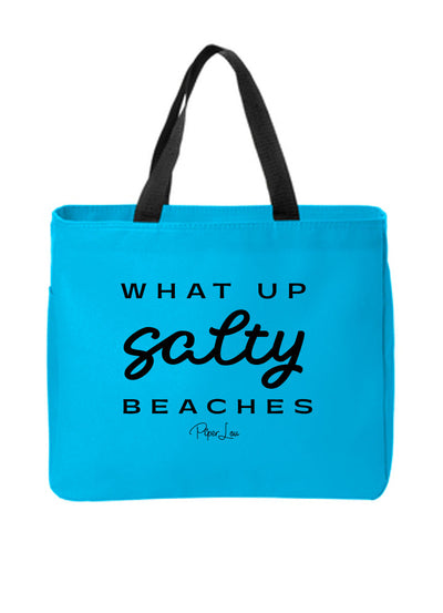 Beach Sale | What Up Salty Beaches Tote Bags