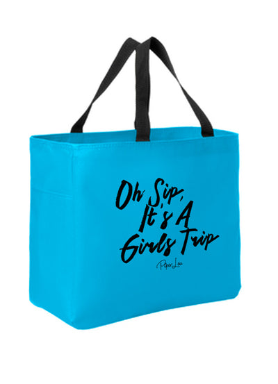 Oh Sip, Its a Girls Trip Tote Bags