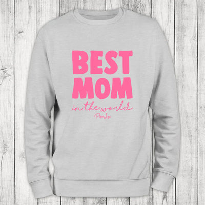 Best Mom In The World Color Crewneck