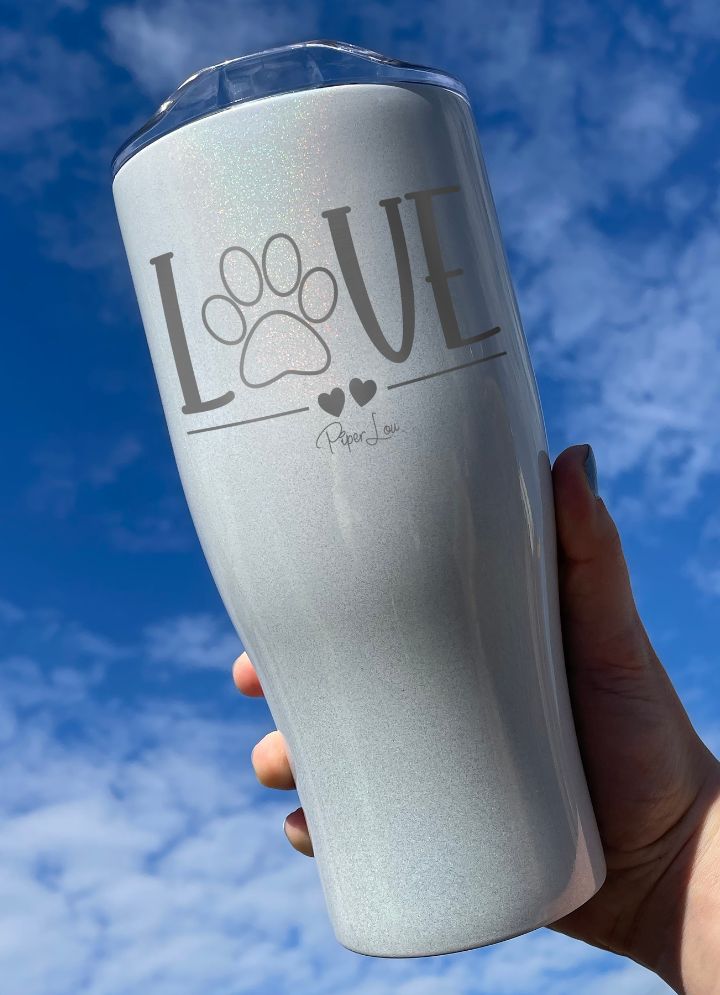 30% OFF | LOVE Paw Print Laser Etched Tumbler