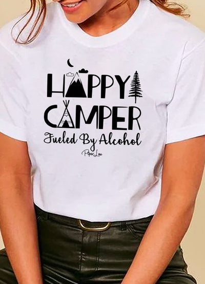 Happy Camper Fueled by Alcohol