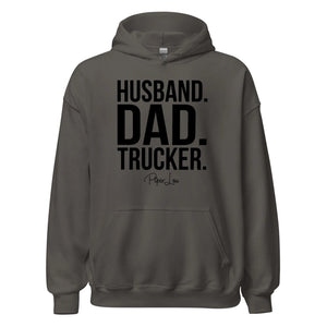 Husband Dad Trucker - Graphic Hoodie