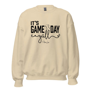 Its Gameday Yall Baseball - Crewneck Sweatshirt