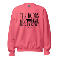 The Boobs Are Real - Crewneck Sweatshirt