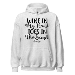 Wine In My Hand Toes In The Sand - Graphic Hoodie