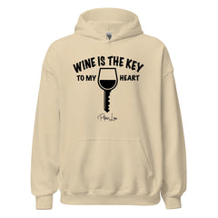 Wine Is The Key To My Heart - Graphic Hoodie