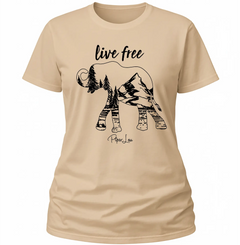 Live Free Elephant - Classic Tee