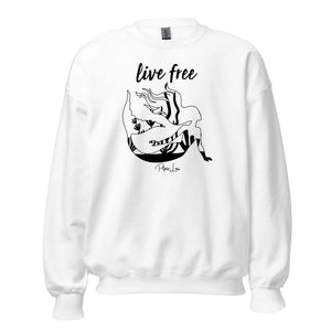 Live Free Mermaid - Crewneck Sweatshirt