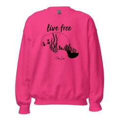 Live Free Manatee - Crewneck Sweatshirt