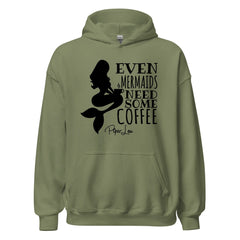Even Mermaids Coffee - Graphic Hoodie
