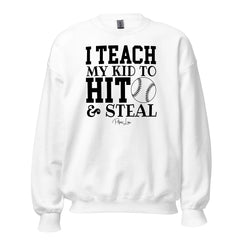 I Teach My Kid To Hit - Crewneck Sweatshirt