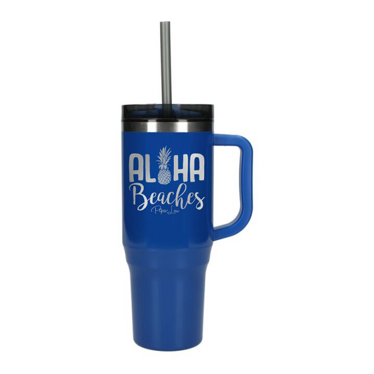Aloha Beaches - 40oz Traveler Lite Tumbler + Straw