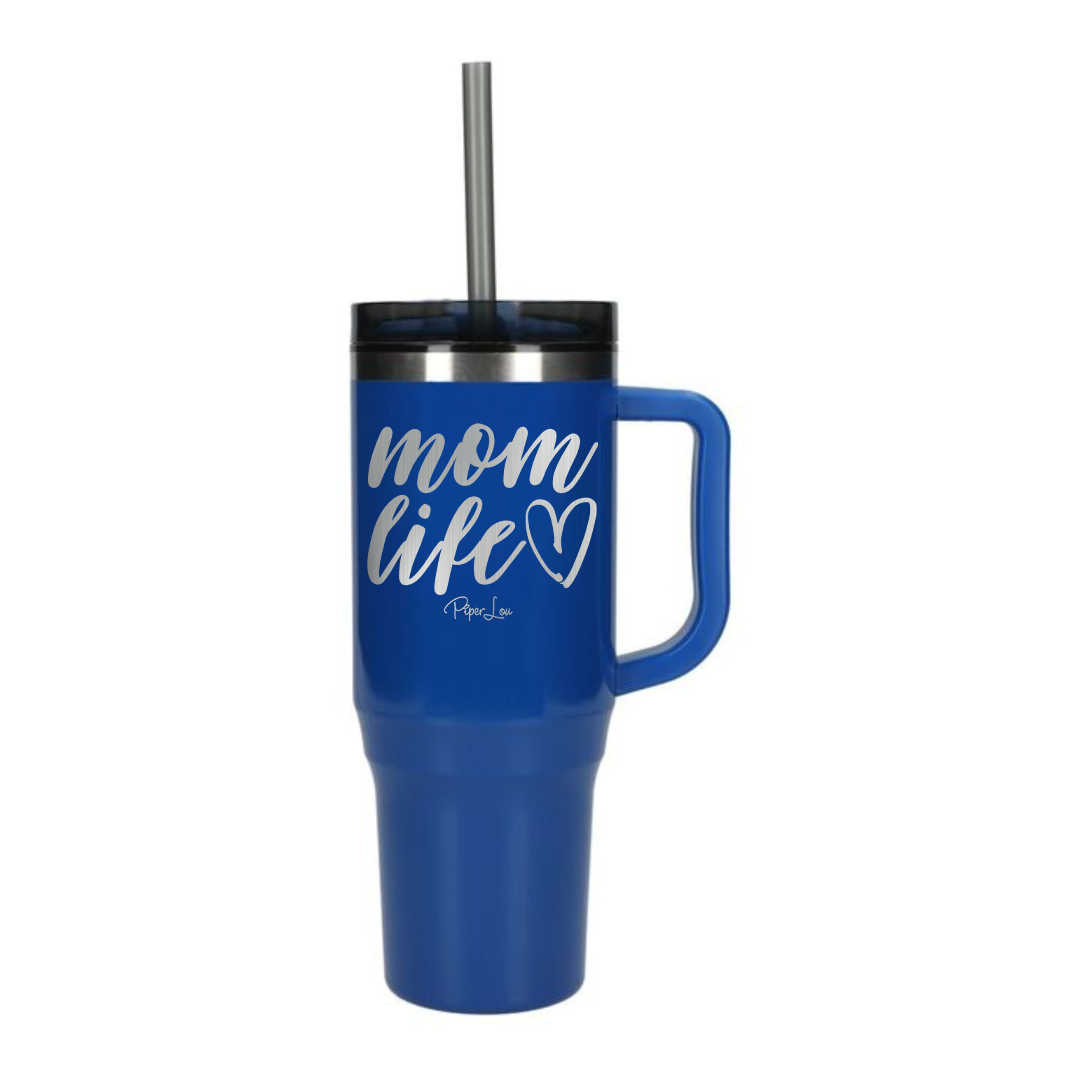 Mom Life - 40oz Traveler Lite Tumbler + Straw