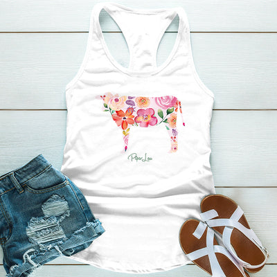 Colorful | Cow Floral