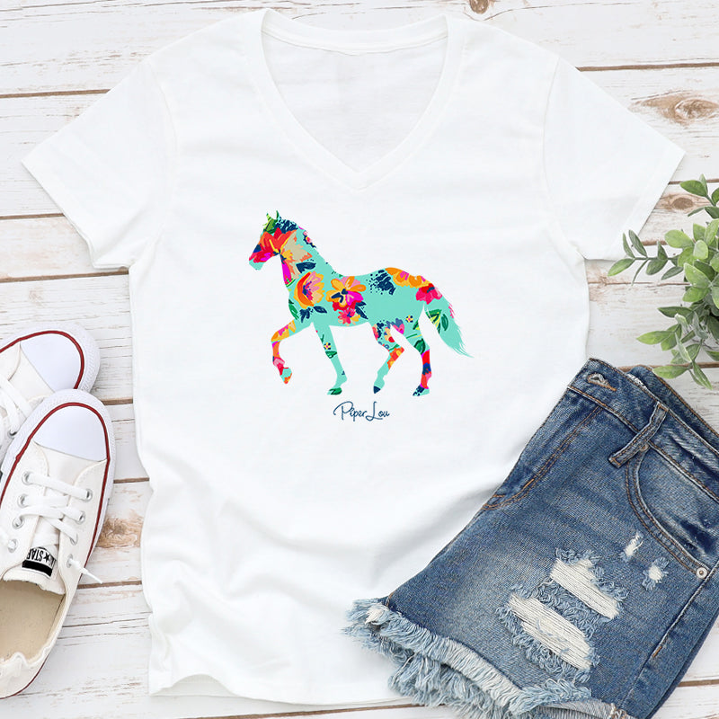 Colorful | Floral Horse