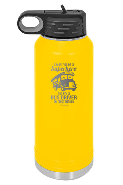 Superhero Bus Driver Water Bottle