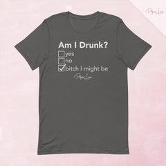 Am I Drunk Premium Tee — Asphalt