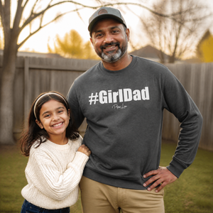 Girl Dad Graphic Crewneck Sweatshirt — lifestyle hero