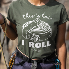 This Is How I Roll Red Hose Premium Tee — lifestyle hero