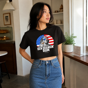 Ben Drankin Rum Cropped Boxy Tee — lifestyle hero