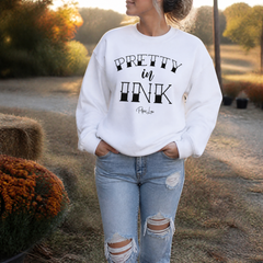 Pretty In Ink Graphic Crewneck Sweatshirt — lifestyle hero