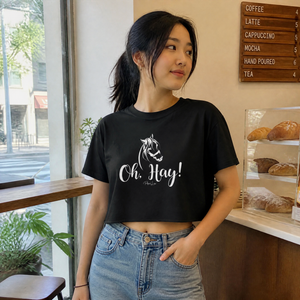 Oh Hay Cropped Boxy Tee — lifestyle hero