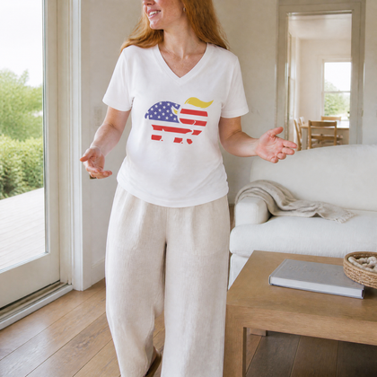 Women's Graphic V-Neck