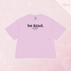 Be Kind Of A Bitch Cropped Boxy Tee — Orchid