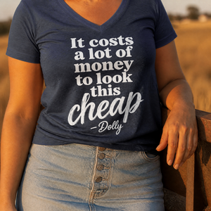 It Costs A Lot Of Money To Look This Cheap Women's Graphic V-Neck — lifestyle hero